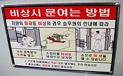 How to open the doors in a Seoul Subway train.