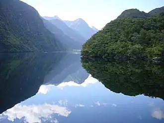 Doubtful Sound on a clear day