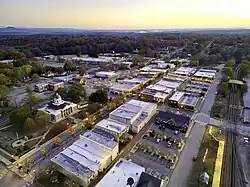 Aerial view of Toccoa