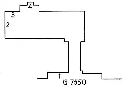 Plan of Duaenhor's tomb in Giza