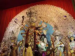 Durga Puja, the largest festival of Bengali Hindus