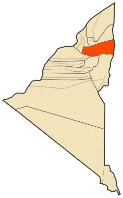 Location of Aougrout District within the former Adrar Province
