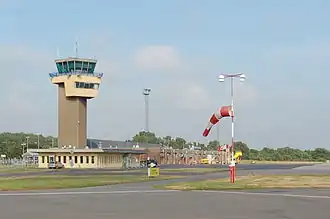 Bornholm Airport, terminal and ATC-tower air side