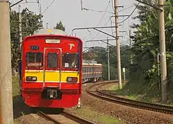 KCJ-paint schemed set 08 in Jakarta, Indonesia in April 2016