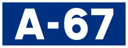 Autovía A-67.svg