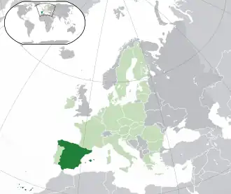 Location of Euro gold and silver commemorative coins