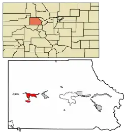Location of the Town of Gypsum in Eagle County, Colorado.