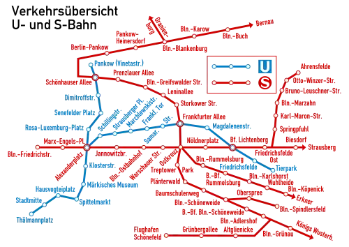 Schematic, color-coded map