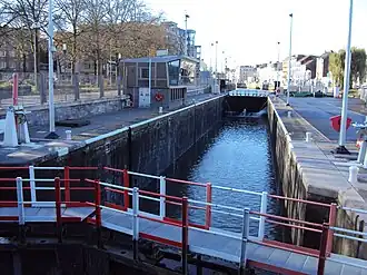 Molenbeek lock at the Ninove Gate