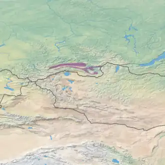 Ecoregion territory (in purple)