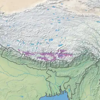 Ecoregion territory (in purple)