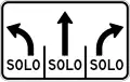 R2-19c Advance lane control at intersection