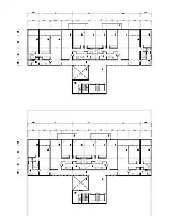 Edificio del Seguro Médico. Residential Block Plan.