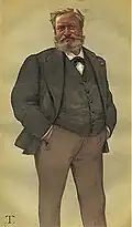 Caricature of Edmond François Valentin About in Vanity Fair (20 November 1880)