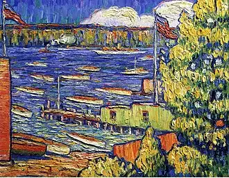 River Scene (A Flotilla on the Hudson), 1904