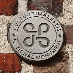 Designation for Estonian Cultural heritage monuments