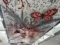 Artwork on the ceiling as described in the following paragraph