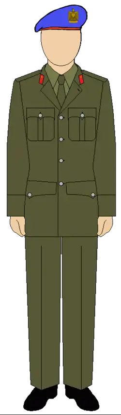 Military suit of the Egyptian Republican guard police forces