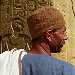 An Egyptian temple caretaker