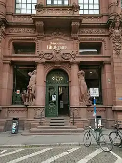 Art Nouveau reinterpretation of the Tuscan order at the entrance of the Heidelberg University Library, Heidelberg, Germany, by Josef Durm, 1901-1905