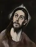 Head of Christ (ca. 1579), El Greco, Head of Christ; 1579 ca. 50.5 x 38.9 cm; Oil on canvas