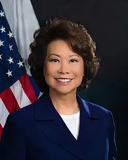 An image of Secretary of Transportation Elaine Chao.