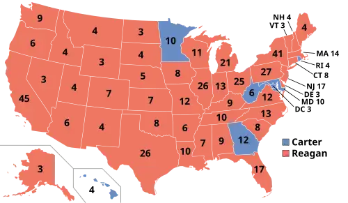 Results for the 1980 United States presidential election