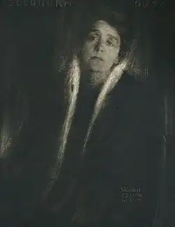 Eleonora Duse, a version publ. in Photographische Mitteilungen, 1903