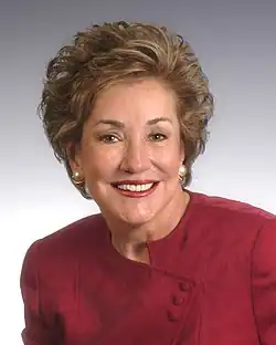 Former United States Secretary of Labor Elizabeth Dole from North Carolina (1989–1990)[9]