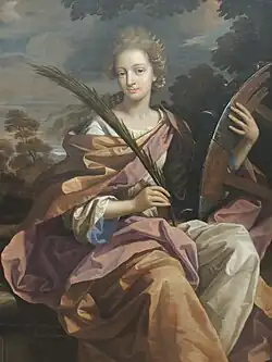 Portrait of Elizabeth Panton as Catherine by Benedetto Gennari II, c. 1689