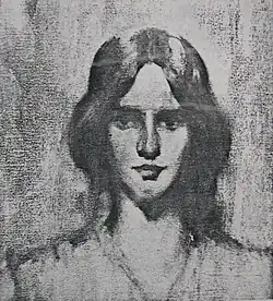 Painting of Elsie by Xavier Martínez