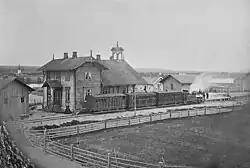Elverum station, Hamar-Grundset Line,  1870