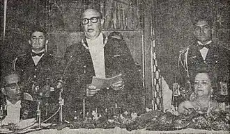 President Enrique Peralta Azurdia and President Gustavo Díaz Ordaz in Guatemala City; 1966.