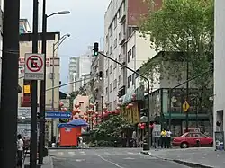 Entering Barrio Chino on Dolores Street.