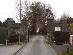 Entrance to Saint Seachnall's Church of Ireland, site of the village's original ecclesiastical foundation in the fifth century AD