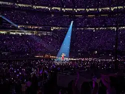 Audience view of Taylor Swift's Eras Tour in the United States