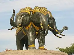 Erawan statue in Chiang Mai, Thailand