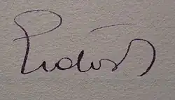 Renée Erdős' signature