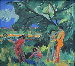 Naked Playing People, 1910, Pinakothek der Moderne, Munich