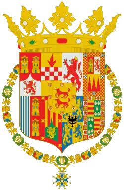 Coat of Arms as Marquess of Alcañices (1866-1909)