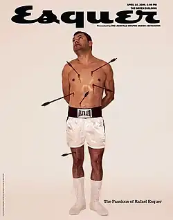 "The Passions of Rafael Esquer" lecture poster by Graphic Designer Rafael Esquer for his presentation at the Louisville Graphic Design Association in Louisville, Kentucky.