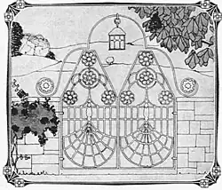 Garden gates in Idun, 1907