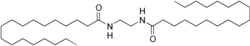 Skeletal formula of ethylene bis stearamide