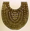 Etruria, goldsmiths of the classical and late classical period, 4th-2nd century BC, breastplate with star and crescent-shaped bracts rebuilt by the castellans (surroundings of Bolsena)