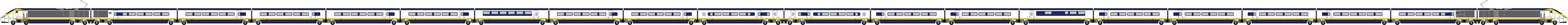 Illustration of a Three Capitals set in original Eurostar livery