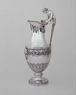 Ewer; 1784–1785; silver; height: 32.9 cm; Metropolitan Museum of Art