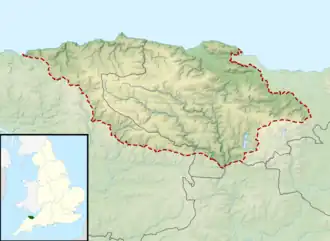 Porlock Hill is located in Exmoor