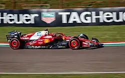 Leclerc driving the Ferrari SF-25 at the 2025 Japanese Grand Prix