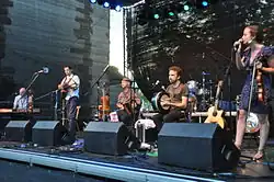 Performing at "Folk am Neckar" in Neckarelz, 2013