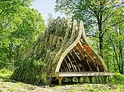 Grafted living tree structure